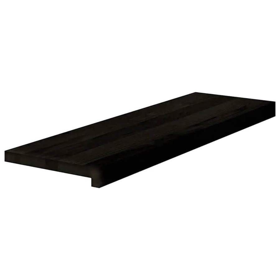 vidaXL Treppenstufen aus Massivholz Eiche, 12 Stück, Dunkelbraun, B: 80 cm, T: 25 cm, H: 2 cm - Bild 2