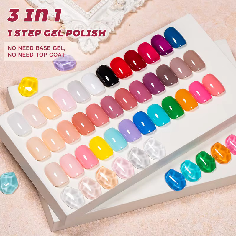 MEET ACROSS Gel Nagellack Set, 12 Stück, Glänzend, Unisex - Bild 3