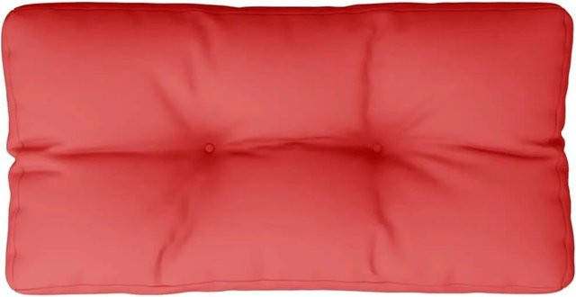 vidaXL Palettenkissen Rot aus Polyester, B/T/H: 70 x 40 x 12 cm - Bild 1