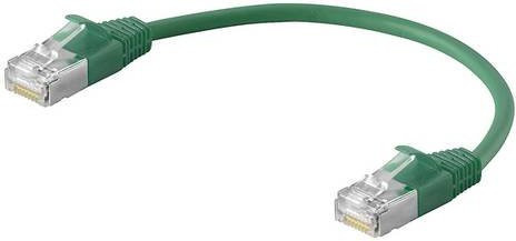 Weidmüller RJ45 Patchkabel CAT 6 SF/UTP Ethernet/LAN Grün, Länge: 0,3 m - Bild 1