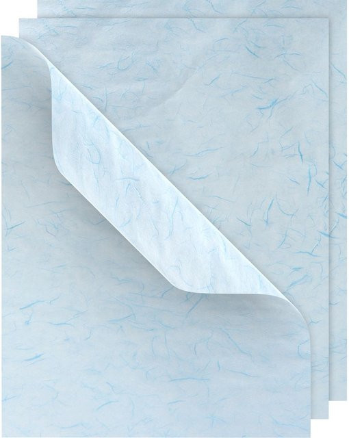 VBS Strohseide in Hellblau, 3 Bögen, B: 50 cm, H: 70 cm - Bild 1