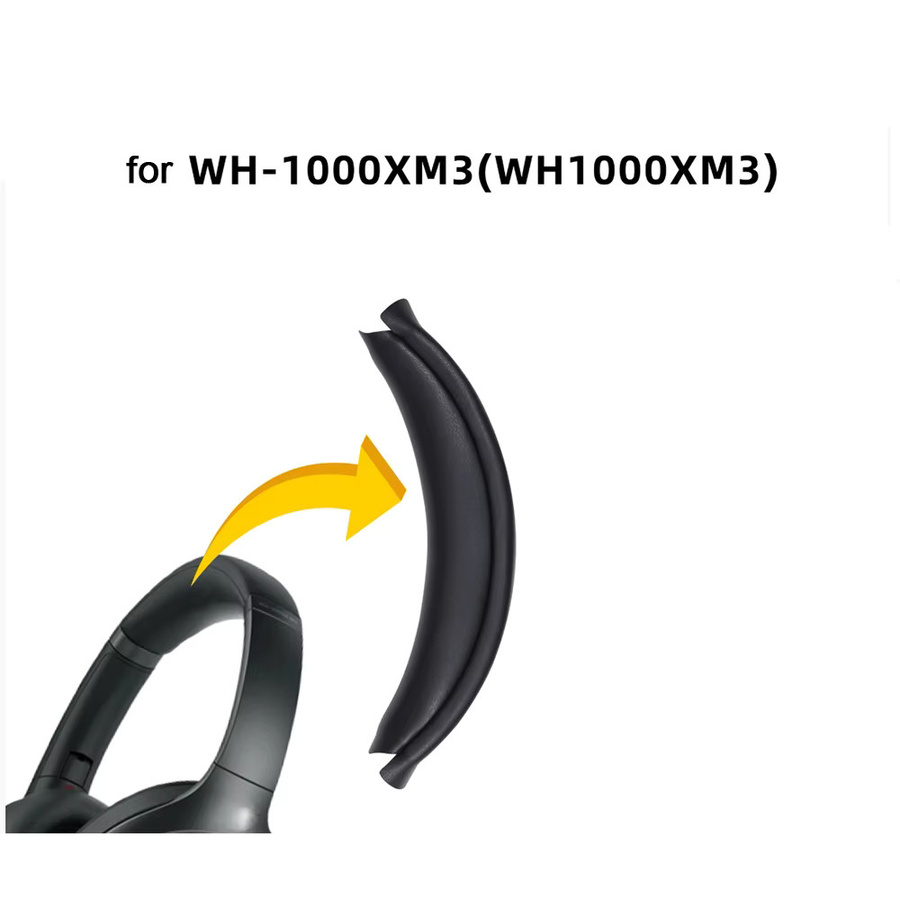 Sony WH-1000XM3 Ersatz-Set aus Ohrpolstern und Kopfband in Schwarz und Gold - Bild 2