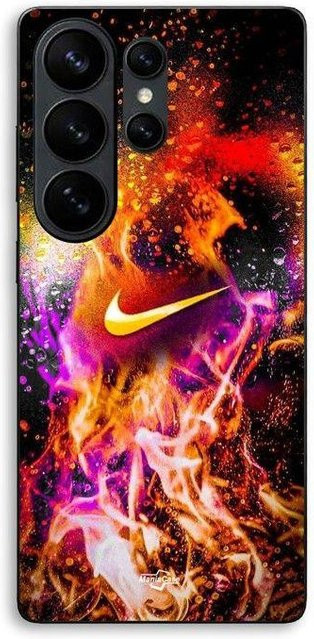 MANIACASE Handyhülle für Samsung Galaxy S26 Ultra aus TPU-Silikon in Schwarz mit bunter Bemalung - Bild 1