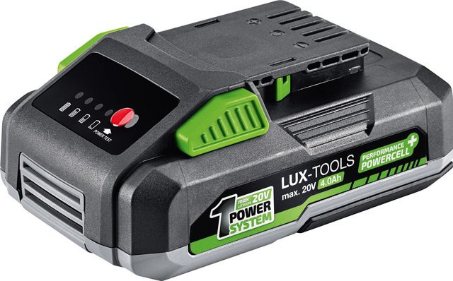 LUX-TOOLS Akku AK-20/4.0 20 V 4 Ah PowerSystem in Schwarz - Bild 1
