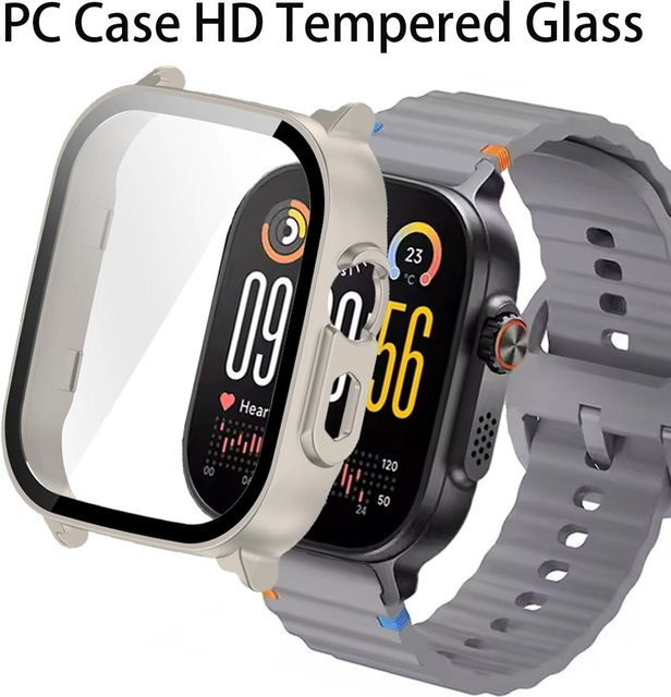 Realme Schutzhülle für Realme Watch 5, Silikon, Edelstahl, transparent - Bild 1