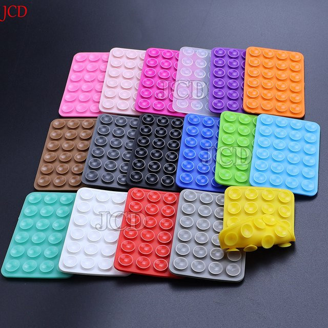 Universelle Silikon Handy Befestigung mit doppelseitigem Saugnapf für die Auto Halterung, Anti Slip Pad in Blau und Multicolour - Bild 1