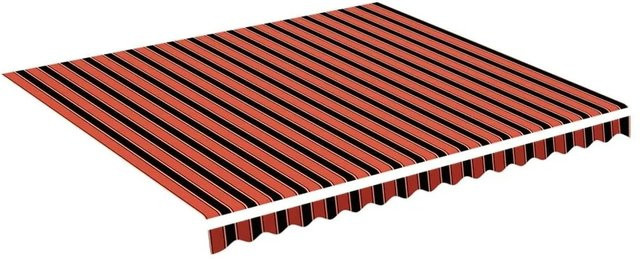 vidaXL Markisenbespannung aus Polyester in Orange-Braun, B x H: 4 x 3,5 m - Bild 1