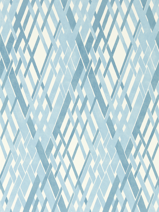 Harlequin Tapete Locronan in Cornflower Blue mit geometrischem Abstract-Muster aus Vlies - Bild 1