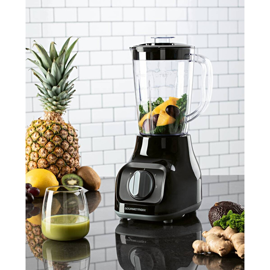 GOURMETmaxx Standmixer in Schwarz mit Edelstahlgehäuse B/H/T: 17,5 x 21 x 37,5 cm - Bild 3