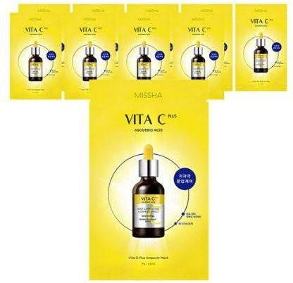 MISSHA Vita C Plus Ampullenmaske, Vitamin C, 10 Stück - Bild 1