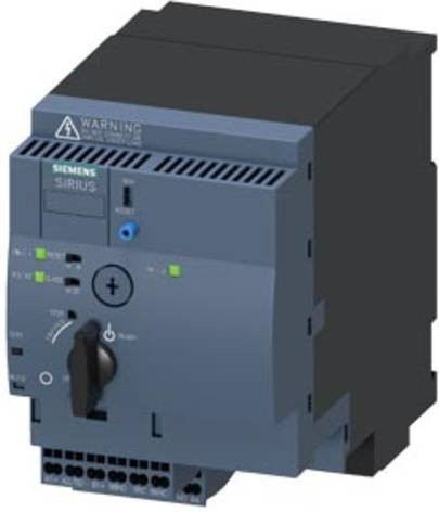 Siemens Wendestarter 3RA6250-2BB33 in Grau, Motorleistung 0.37kW bei 400V, Nennstrom 1.25A, 690V - Bild 1