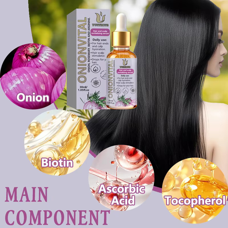YUITIKUE Zwiebel-Haarpflegeöl, 30 ml, mit Biotin & Rosmarin - Bild 6