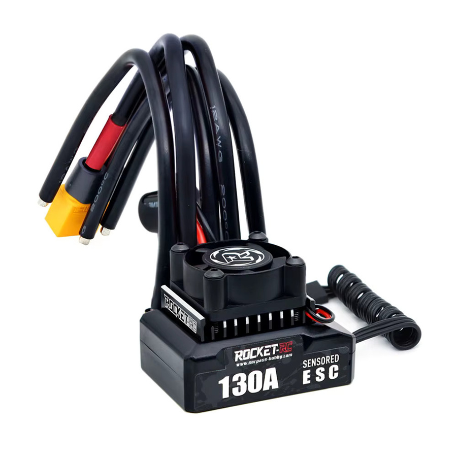 Rocket-RC Bürstenloser Sensored-Kit 540 Motor und 130 A ESC-Kombination BEC 6 V/5 A für 1/10 RC RV Car - Bild 3