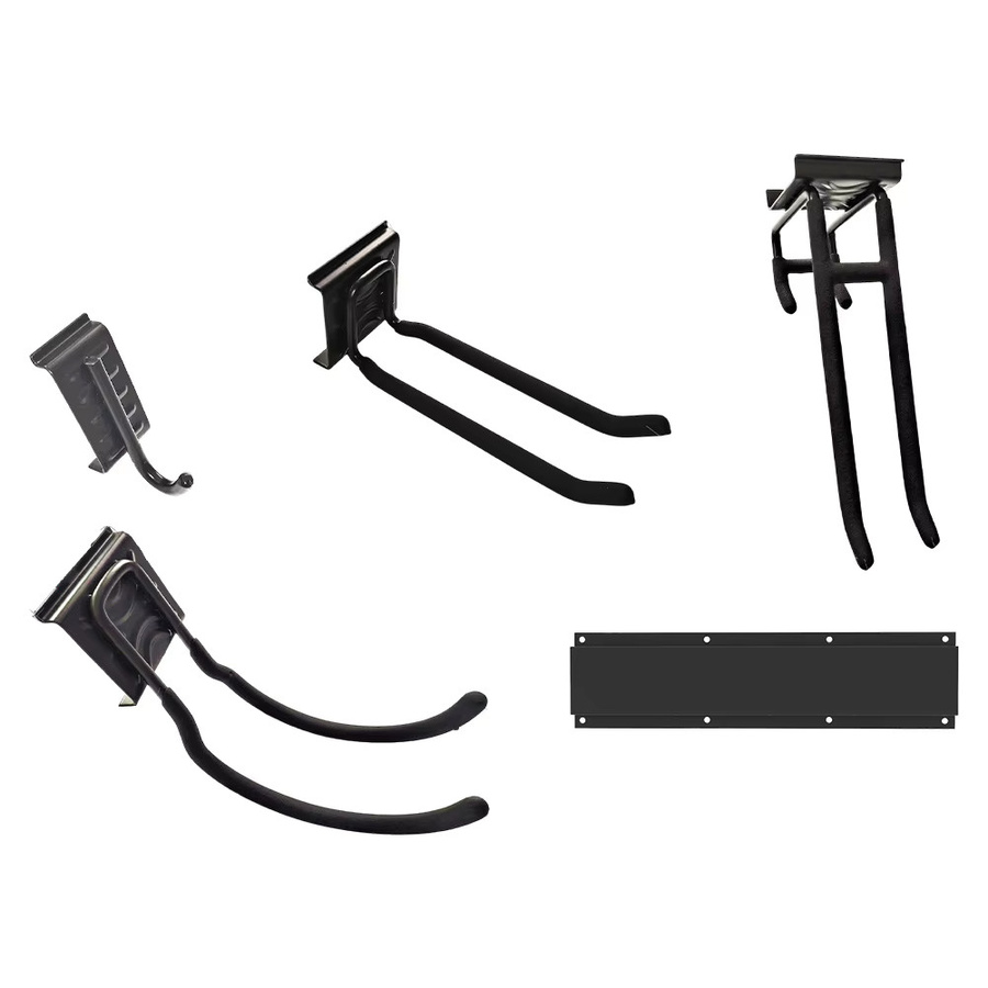 VIBRATITE Werkzeug-Organizer aus Carbonstahl in Schwarz mit verstellbaren Haken für Garage und Garten - Bild 3
