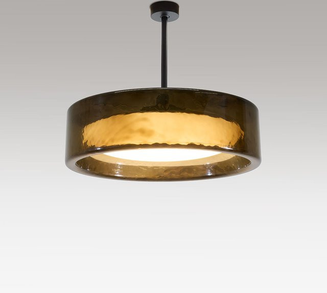 Marset Ringo C 90 LED-Deckenleuchte in Dunkelgrau und Transparent - Bild 1