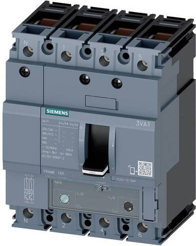 Siemens 3VA1140-5GF46-0AA0 Leistungsschalter in Grau mit einem Einstellbereich von 28 - 40A und einer maximalen Schaltspannung von 690 V/AC - Bild 1