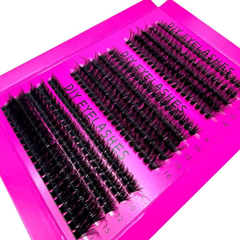 AMSDCN DIY 5D Wimperncluster, 15-reihig, gemischte Längen, Wispy - Bild 4