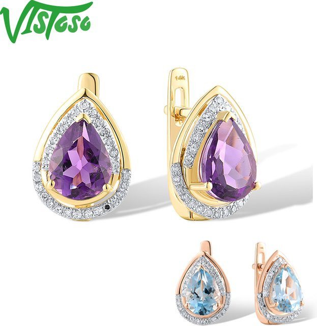 VISTOSO Ohrringe 585 Roségold, Diamant, Damen - Bild 1