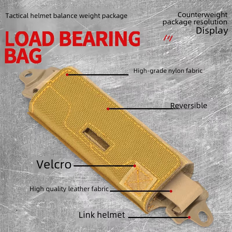 Taktische Helm-Zubehör Tasche in Grün für elektronische Ausrüstung und Helme wie BJ, PJ oder MH Balance - Bild 2