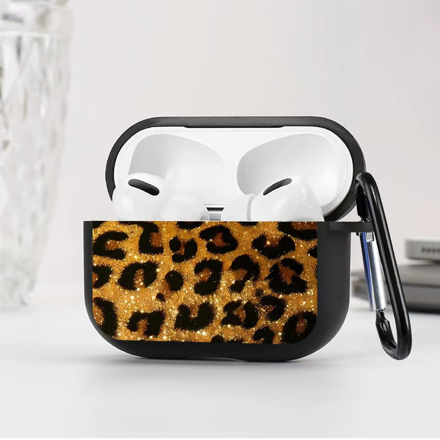 Schutzhülle mit Leopardenmuster für Apple AirPods Pro und AirPods 4, Mehrfarbig - Bild 2