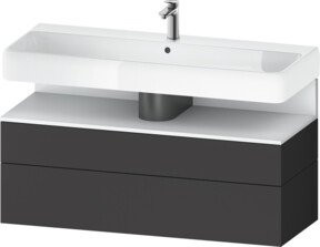 Duravit Waschtischunterschrank Qatego in Weiß Matt, Wandmontage, B/T/H: 119 x 47 x 59 cm - Bild 1