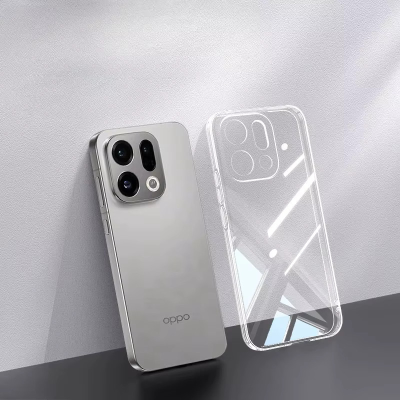 Transparente TPU-Silikon Handyhülle für OPPO Find X9 Pro, X9 und X9 Pro, ultradünner Schutz in Transparent - Bild 3