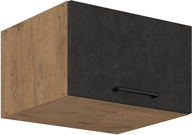 Vigo Aufsatzschrank Hochschrank Lancelot Matera für deine Küchenzeile in Eiche und Grau, Breite: 60 cm - Bild 1