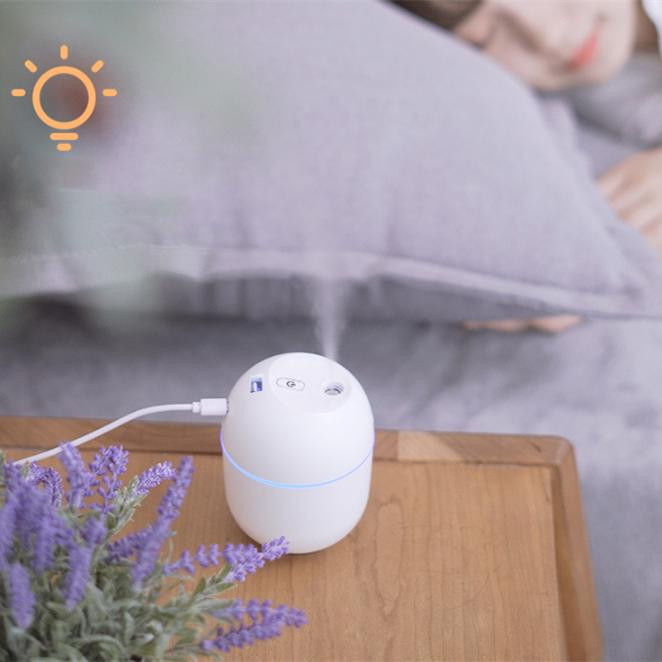 SEEQS Ultraschall-Luftbefeuchter und Aroma Diffusor für ätherische Öle, tragbar, Weiß, 220 ml - Bild 3