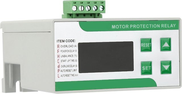 Koogeelife Digitaler Elektromotorschutz 299A mit Phasenausfallschutz und Anzeige in Weiß - Bild 1