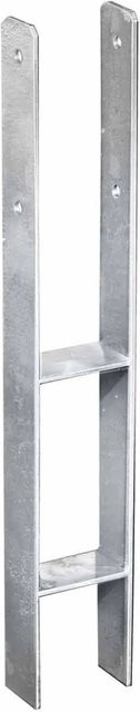 GartenLand H-Pfostenträger für 9x9 Pfosten aus verzinktem Stahl in Silber - Bild 1