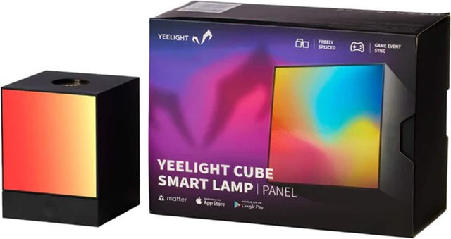 YEELIGHT Light Gaming Cube Panel mit Rooted Base, RGB LED Tischleuchte, Multicolour, WLAN-fähig - Bild 1