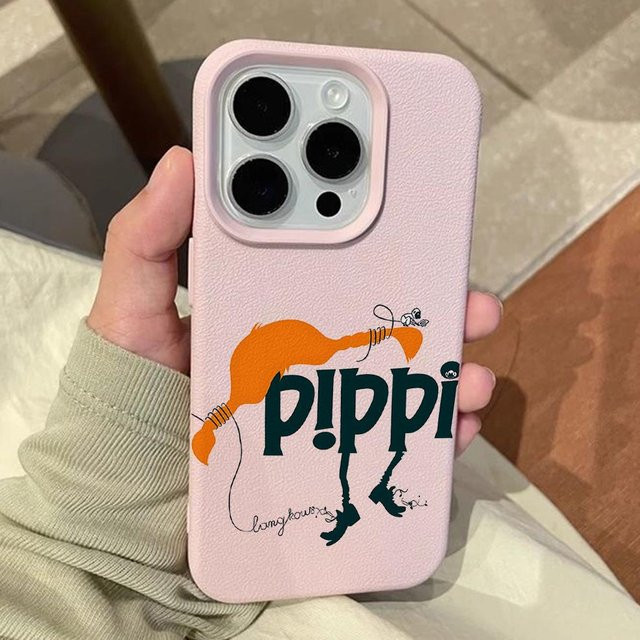 Pippi Langstrumpf Handyhülle für Samsung Galaxy A-Serie in Pink - Bild 1