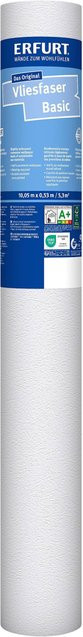 Erfurt Vliestapete Basic 105, weiß, B/L: 53 x 1005 cm - Bild 1