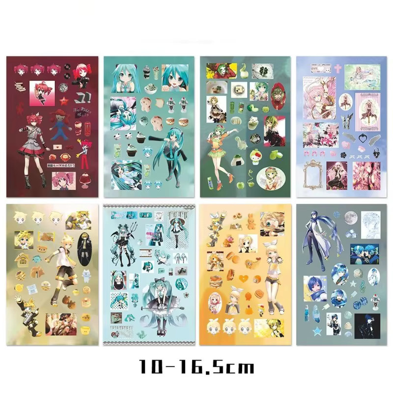 Bandai Hatsune Miku Project DIVA Aufkleber, 8 Blatt - Bild 2