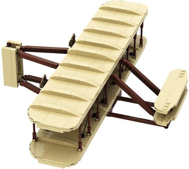 Gobricks Wright Flyer Miniaturflugzeug, Flugzeug, Bausteine, ab 14 Jahre - Bild 1