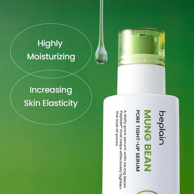 BEPLAIN Mungbohnen-Poren-Peptid Beruhigendes Serum, 30 ml, mit Peptiden und Hyaluronsäure - Bild 1