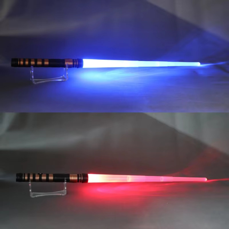 REikirc RGB-Lichtschwert, Laserschwert, 75 cm, rot und blau, ab 3 Jahre - Bild 5