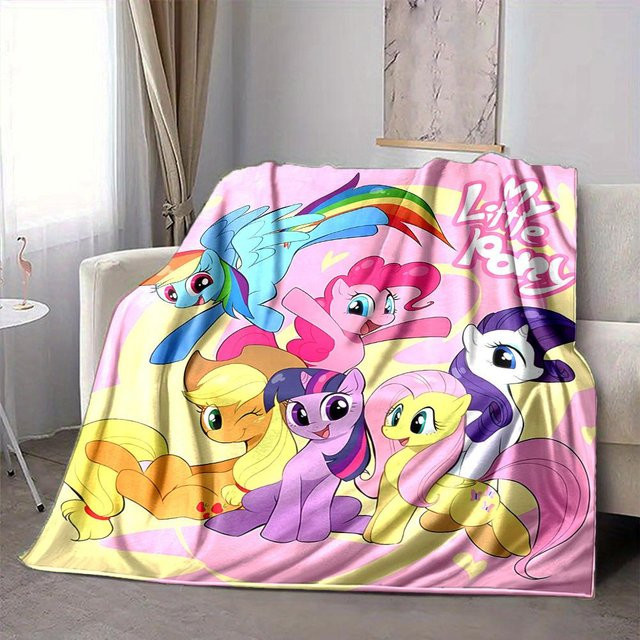 My Little Pony Flanelldecke mit Digitaldruck von Yi Xin One, Mehrfarbig, B: 150 cm, T: 200 cm - Bild 1