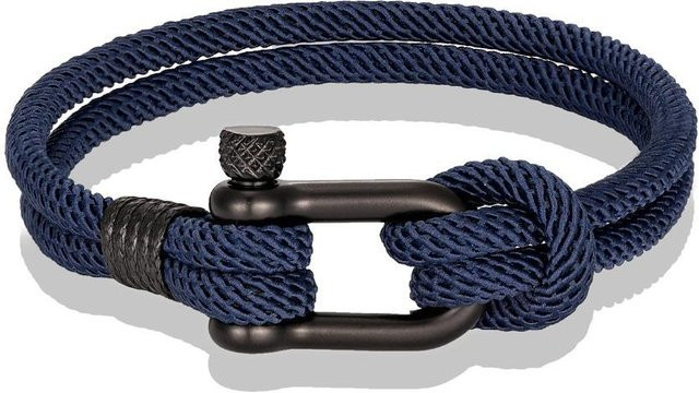 Armband Edelstahl, Schwarz, 21cm, Unisex - Bild 1