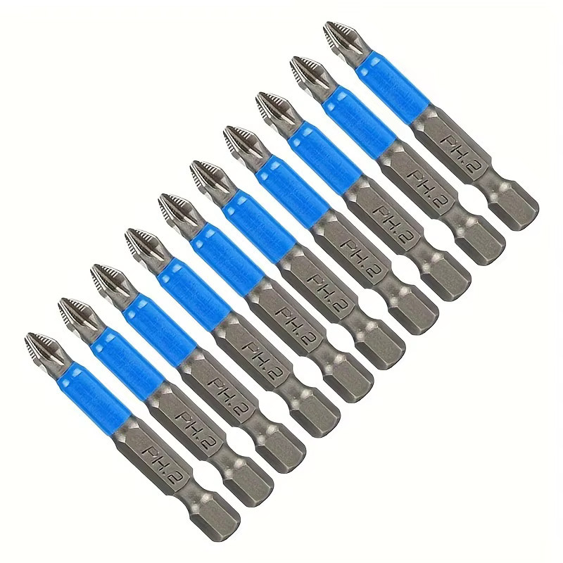DUTRIEUX Magnetische Kreuzschlitz-Schraubendreher-Bits, rutschfeste Bits für elektrische Schrauber, 6 oder 12 Stück - Bild 2