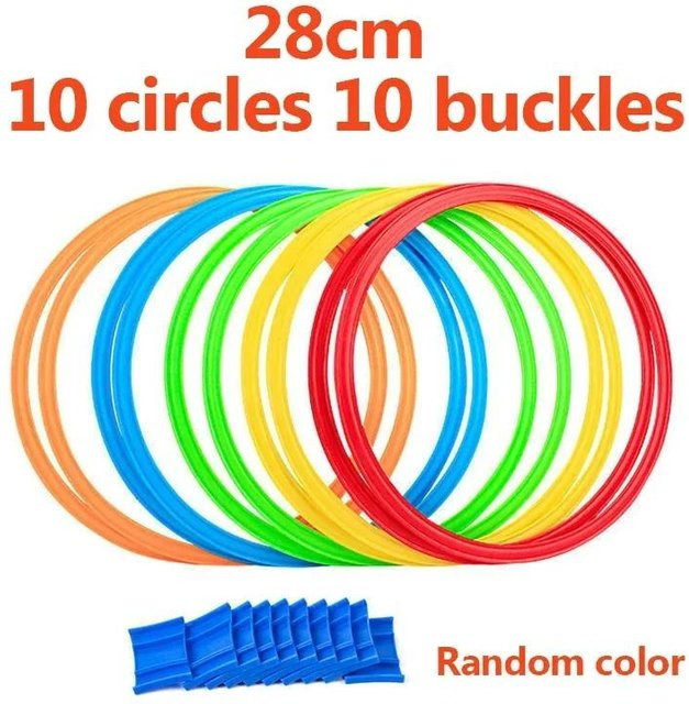 Yiran bag Sprungring Set Outdoor Sport Spielzeug 10 Reifen Bunt / Mehrfarbig - Bild 1