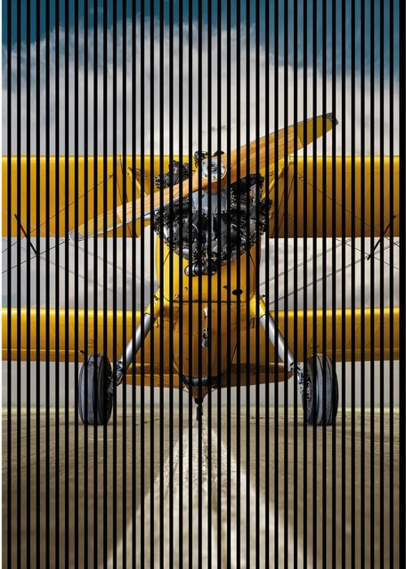 FN Acustico Akustikplatte Flieger 3 aus PET und MDF in Bunt, H x B x T: 2.400 x 1.693 x 19 mm - Bild 1