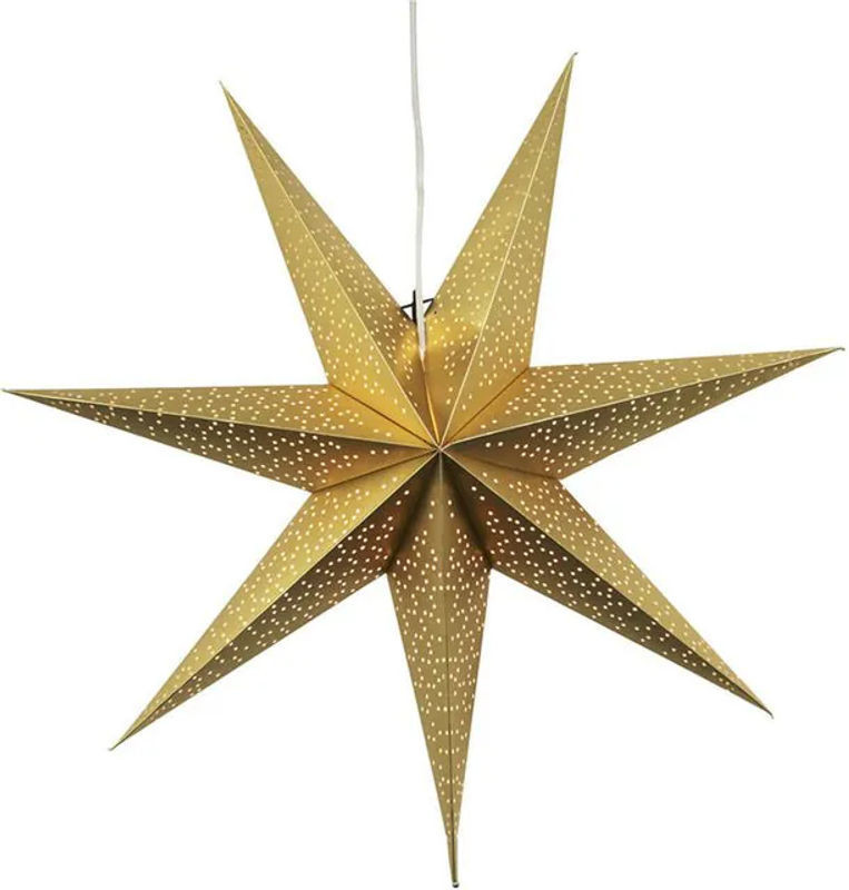 Papierstern dot 70 von Best Season in Gold als Weihnachts-Hängeornament, Höhe: 70 cm - Bild 1