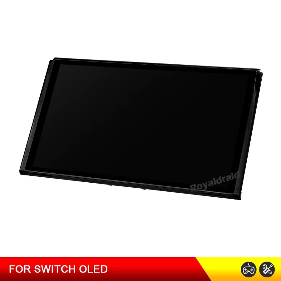 Nintendo Switch OLED Ersatz-LCD-Display mit Rahmen in Schwarz - Bild 4