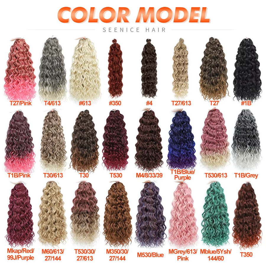 SEENICE Twist-Häkelhaar, synthetisch, locker gewellte Ocean Wave, Damen - Bild 1