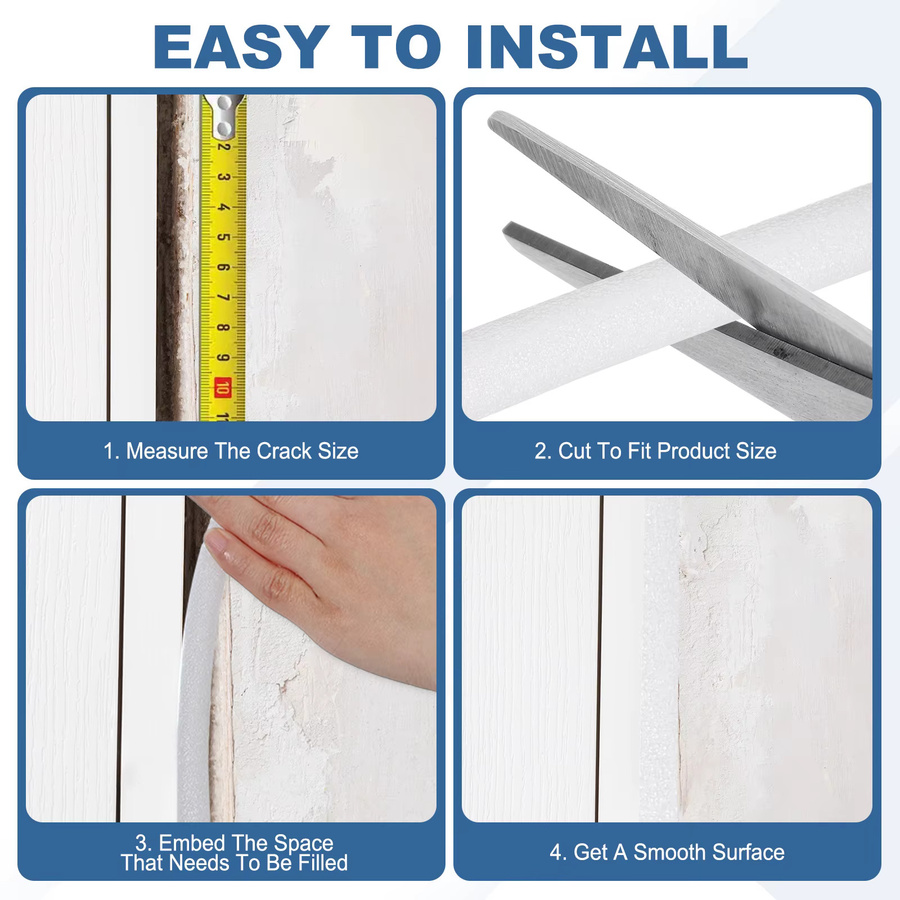 UXCELL Backer Rod Schaumstoffstange 6/10mm Caulk Saver Expansion Joint Filler zur Rissfüllung in Beton, 1m Länge - Bild 3