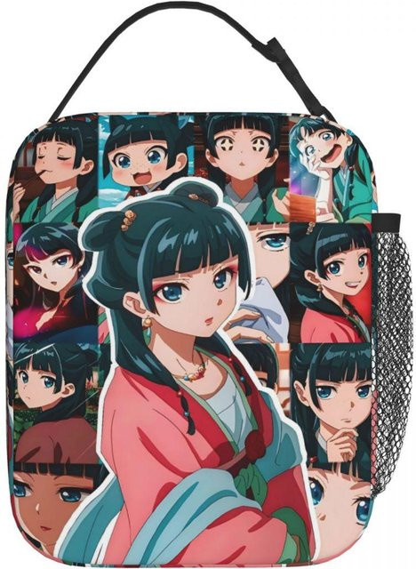 Maomao Lunchtasche für Mädchen im Apotheker-Tagebücher Design, ästhetische und wasserdichte Kühltasche von Fancy Style Studio, Mehrfarbig - Bild 1