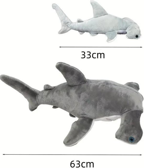 Yiran toy Haifisch-Stoffpuppe, Grauer Hai, ab 3 Jahren - Bild 1