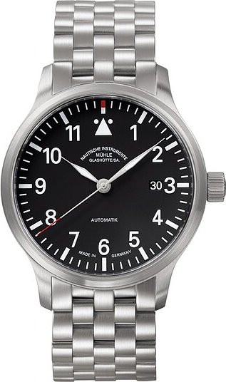 Mühle Armbanduhr, Automatik, Edelstahl, Schwarz, 40 mm, Herren - Bild 1