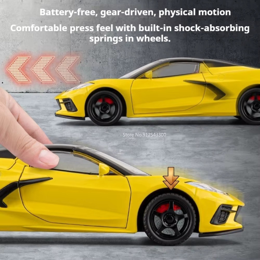 RMZ city C8 Cobra Roadster Automodell, Maßstab 1:22, mit Licht und Sound - Bild 6